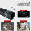 40x High Magnification Monocular Telescope HD Low-Light Wide-Angle Optical Glass Telescope Waterproof Monoculars with FMC Coating Lens view 3