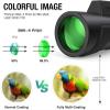TSMBIKE 12x50 HD Waterproof Monocular Monocular Telescope High Power BAK4 FMC Prism Telescope with Smartphone Holder and Adjustable Tripod for Mobile Phone for Bird Watching Hiking Camping view 4