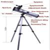 350X Zoom Outdoor Monocular Space Astronomical Telescope with Portable Tripod Outdoor Monocular Zoom, 76Mm Astronomical Refracting Telescope Good view 2