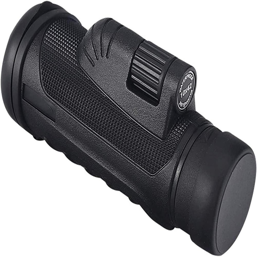 TSMBIKE 10x42 High Power HD Monocular Compact with Smartphone Adapter BAK4 Prism FMC Lens Life Waterproof Monocular for Adult Bird Watching, Outdoor, Travel, Monocular Telescope