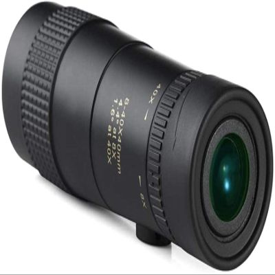 TSMBIKE 8-40x40 Portable High Power Zoom Monocular Compact with BAK4 Prism FMC Lens Monocular with Smartphone Adapter and Tripod Bird Watch
