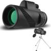 TSMBIKE 10x42 Monocular Telescope for Adults Kids, HD Compact High Power Waterproof Monocular Scope with Smartphone Holder Tripod for Bird Watching Hiking Travel Camping view 1