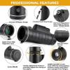 40x60 Monocular Telescope, BAK4 HD Optics Prism Dual Focus Monocular Scope with Day & Low Scope with Smartphone Holder Adjustable Tripod view 3