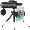 TSMBIKE Monocular Telescope Fit for Phone 40X60 Fit for Smartphone Monocular Telescope Camera Camping Hiking with Compass Phone Clip Tripod view 1
