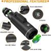 40X60 High Power Ultra-Clear Monocular Scope Waterproof Monocular with Durable and Clear FMC BAK4 Prism Focus for Bird Watching Traveling Concert with Smartphone Holder & Tripod,Monocular Telescope view 4