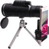 Mobile Phones Monocular Telescope | with Compass and Tripod,Refractor Telescope,Mini Telescope for Beach Travel for Bird Watching/Camping/Travelling view 1