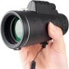 TSMBIKE 40X60 Zoom Monocular Telescope for Smartphone Camera HD Vision Outdoor Camping Hiking with Compass Phone Clip Tripod Telescope view 3
