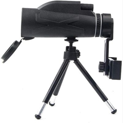 TSMBIKE Mini Monocular Telescope Portable Prism BAK4 Optical with Tripod HD 80X100 Zoom Handheld Monocular Support Mobile Phone Take Photos High Power