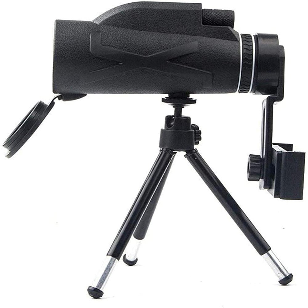 TSMBIKE Mini Monocular Telescope Portable Prism BAK4 Optical with Tripod HD 80X100 Zoom Handheld Monocular Support Mobile Phone Take Photos High Power