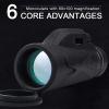 TSMBIKE Mini Monocular Telescope Portable Prism BAK4 Optical with Tripod HD 80X100 Zoom Handheld Monocular Support Mobile Phone Take Photos High Power view 4