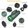 1255 Monocular Telescopes, with Smart Phone Stand Tripod HD High-Magnification Waterproof Monocular Binoculars Suitable for Camping Animal Observation Bird Watching Best Gift Good view 3