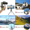 TSMBIKE Monocular Telescope 40X60 High Definition BAK4 Prism Monocular with Smartphone Holder & Tripod for Bird Watching Hiking Traveling view 3