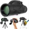 TSMBIKE 80x100 Monocular Telescope Upgraded HD High Power BAK4 Monocular Scope with Low for Bird Watching/Wildlife Zoomable Telescope with Smartphone Holder and Tripod for Adults view 1