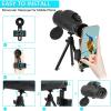 TSMBIKE 80x100 Monocular Telescope Upgraded HD High Power BAK4 Monocular Scope with Low for Bird Watching/Wildlife Zoomable Telescope with Smartphone Holder and Tripod for Adults view 4