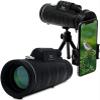 TSMBIKE Full-Field Waterproof monoculars 40X60 High Power BAK4 Prism Waterproof HD 40x Magnification Zoom Lens with Smartphone Adapter & Tripod view 1
