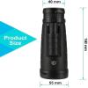 40x60 HD Monocular Telescope Bak4 Prism Monocular Waterproof Non-Slip Phone Clip and Tripod for Cell Phone for Bird Watching Game Outdoor Sports Game Travel view 3