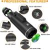 TSMBIKE High Power Bak4 Prism Monocular Waterproof Monocular Scope with Smartphone Adapter Tripod for Birdwatching Hiking Camping Sightseeing,Monocular Telescope view 2