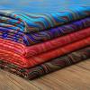 DubMag Embroidery Damask Fabric,Satin Jacquard Fabric, Geometric Wavy Lines Jacquard 90cm Wide Sold by The Meter for Garment Background Handmade(Color:red) (Color : Red) (Color : Lake Blue) view 3