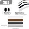 4 Pairs Silicone Glasses Ear Cushion, Eye Glasses Ear Grippers Anti Slip, Glasses Ear Grips Non Slip, Eyeglass Ear Cushions for Pain, Temple Sleeves Tips Ear Pads for Glasses Slip Preventer (BLK&BRN) view 2