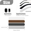 4 Pairs Silicone Glasses Ear Cushion, Eye Glasses Ear Grippers Anti Slip, Glasses Ear Grips Non Slip, Eyeglass Ear Cushions for Pain, Temple Sleeves Tips Ear Pads for Glasses Slip Preventer (BRN&Gry) view 2