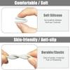 4 Pairs Silicone Glasses Ear Cushion, Eye Glasses Ear Grippers Anti Slip, Glasses Ear Grips Non Slip, Eyeglass Ear Cushions for Pain, Temple Sleeves Tips Ear Pads for Glasses Slip Preventer (BRN&Gry) view 3