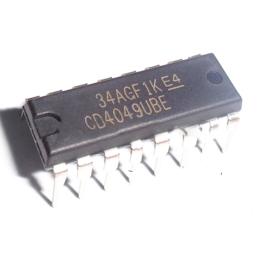 10pcs/lot CD4049UBE DIP-16 CD4049 CD4049BE CMOS HEX BUFFERS/CONVERTERS