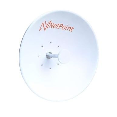 Netpoint 3.11-Foot Parabolic Antenna DP 5.9-7.2 GHz 32 dBi Includes Pigtail N-F to SMA M