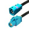 RedYutou FAKRA Z HSD LVDS 535 Cable 4 Core Universal Video Cable, Car High Speed Transmission RGB Reversing Image Harness Fakra Z Female to Fakra Z Male Connector 3 ft, Blue/black view 1