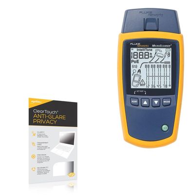 BoxWave Screen Protector Compatible with Fluke Networks MicroScanner 2 - ClearTouch Anti-Glare Privacy (2-Pack), Privacy Screen Protector Flexible Film Anti-Glare