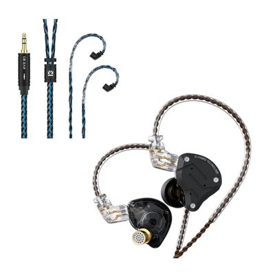 2M Length Long KBEAR Earphone IEM Cable and KZ ZS10 Pro in Ear Monitor Headphone