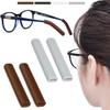 2 Pairs Silicone Glasses Ear Cushion, Eye Glasses Ear Grippers Anti Slip, Glasses Ear Grips Non Slip, Eyeglass Ear Cushions for Pain, Temple Sleeves Tips Ear Pads for Glasses Slip Preventer (BRN&Gry) view 1