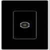 RiteAV TOSLINK Wall Plate Screwless Frame [Black] view 1
