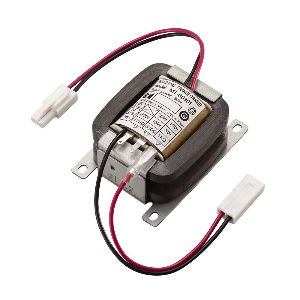 DirectNine Basics TOA Electronics MT-S0301 Matching Transformer for High-Impedance Operation; 1kOhms at 10W Impedance; 30W Rated Input Power