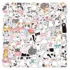 100pcs Cat Stickers for Mobile Phone Water Bottle Computer Tablet, Laptop Decoration Waterproof Cute Cat Stickers Gift for Kids Birthday Party (200pcs Stickers)