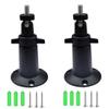Camera Universal Mounting Bracket,Adjustable Wall Metal Bracket,Compatible with Arlo Pro/Pro2/Pro3/Pro4/Ultra 2,Compatible with Blink Outdoor/Indoor/XT/XT2/Mini Cam,ect. (2 Pcs Black,) view 1