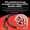 Nakamichi Excel Series 24k Gold Plated Banana Plug with (15 Feet) Speaker Cable Wire 99.9% Oxygen-Free Copper (OFC) Heavy Duty Braided in-Wall CL2 Rated - Black (12AWG / 15ft / 4.5m) 2-Pack view 3