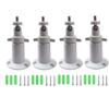 bnafes Security Camera Metal Wall/Ceiling Mount, Adjustable Indoor/Outdoor Mount Compatible with Arlo, Arlo Pro 2 3, Arlo Ultra CCTV Camera and Compatible Camera with 1/4 Screw Head (4Pcs, White) view 1