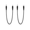 IMIYORE 1.6ft 5.5x2.1mm to 5.5x2.5mm Male to Male 12V DC Power Extension Cord for LED Strip Lights CCTV Security Cameras 2pcs view 1