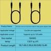 IMIYORE 1.6ft 5.5x2.1mm to 5.5x2.5mm Male to Male 12V DC Power Extension Cord for LED Strip Lights CCTV Security Cameras 2pcs view 4