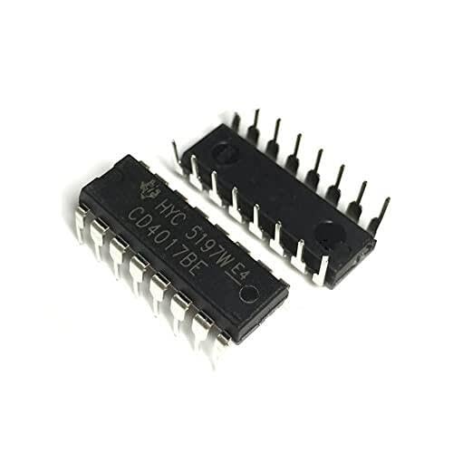 10pcs/lot CD4017BE CD4017 CMOS Counter/DIVIDERS IC DIP-16