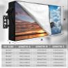 Outdoor TV Cover Waterproof Weatherproof 70 to 75 Inch, Eagle Flying Blue Sky Clouds Wings Eagle Animal Outside TV Covers with Zipper Flap, TV Screen Protectors for LED LCD OLED Television view 2