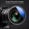 72mm Variable ND/MCUV/Lens Cap Kits (3Pcs) Neutral Density ND2-2000(1-11 Stops) MCUV Lens Proetction Filter with 18 Multi-Layer Coated for Camera Lens view 4