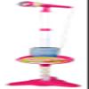 Bontempi | MP3Stage Mic - Stage Microphone with MP3 Connection for Versatile Performance, with Bright Effects and Smartphone Holder, Pink, 41 x 19.5 x 6.3 cm view 2
