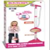 Bontempi | MP3Stage Mic - Stage Microphone with MP3 Connection for Versatile Performance, with Bright Effects and Smartphone Holder, Pink, 41 x 19.5 x 6.3 cm view 3
