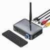 MOREGAX 5.1 Bluetooth Audio Receiver Transmitter for Stereo/Speaker/Wired Speaker/Home Music Streaming Stereo Audio Adapter, Supports 3.5mm AUX, RCA, Coaxial, 6.5mm Microphone, USB, TF Card Playback view 1
