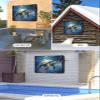 Outdoor TV Cover Waterproof Weatherproof 70 to 75 Inch, Abstract Ocean Sea Turtle in Starry Night Outside TV Covers with Zipper Flap, TV Screen Protectors for LED LCD OLED Television view 4