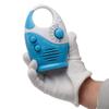 LGRFUXIN Waterproof Shower Radio, 3V 0.5W Adjustable Volume Shower AM FM Button Speaker Portable Bathroom Shower Speakers Wireless Radio with Top Handle,Blue view 4