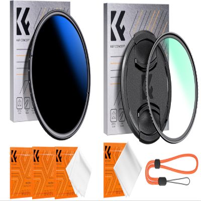 82mm Variable ND/UV/Lens Cap Kits (3Pcs) Neutral Density ND2-2000(1-11 Stops) MCUV Lens Proetction Filter with 18 Multi-Layer Coated for Camera Lens