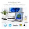 StarTech.com 25-Pack Universal Laptop Lock 6.6ft (2m), Serialized Security Cable, Compatible with Noble Wedge/Nano/K-Slot, TAA view 2
