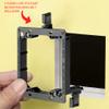 DIYTECH Keystone Wall Plate, 2 Gang Keystone Wall Plate, 12 Port Keystone Jack Wall Plate, Supports Keystone Jack or Modular Inserts, In Wall Patch Panel, w/Mounting Bracket - White view 3